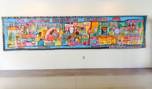 A beautiful mural in the Carriage House of the Columbus Foundation