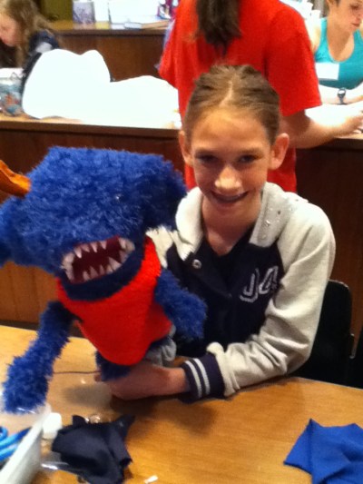 Look at this fabulous Muppet! His creator made him a whole wardrobe to show off.