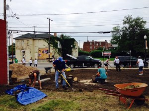 Preparing to transform the abandoned lot